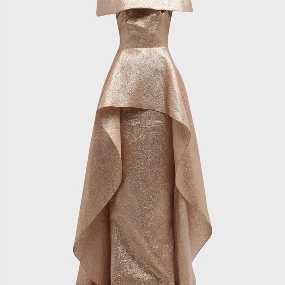 🥂🍾🎊 Teri Jon Gold/bronze metallic Dress